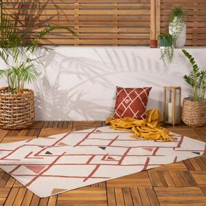 Terrys Fabrics Inka Outdoor Indoor Washable 120cm x 170cm Rug Brick