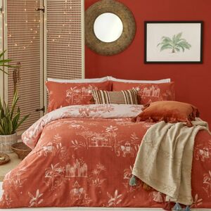 Terrys Fabrics Furn Jaipur Elephants Duvet Cover Bedding Set Paprika