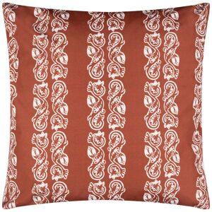 Terrys Fabrics Kalindi Stripe Outdoor 55cm x 55cm Filled Cushion Terracota