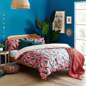 Terrys Fabrics Furn Kitta Geometric Duvet Cover Bedding Set Pink Watermelon