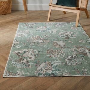 Terrys Fabrics Keats 120cm x 180cm Washable Rug Green