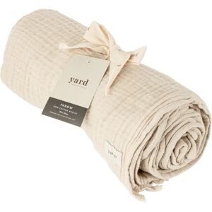 Terrys Fabrics Lark Crinkled Cotton Throw Natural