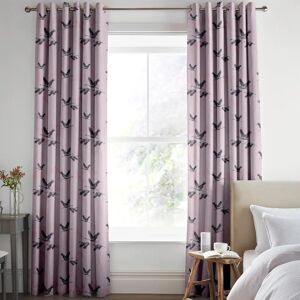 Laura Ashley Animalia Embroidered Made To Measure Curtains Blush