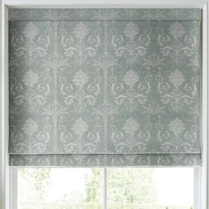 Laura Ashley Josette Woven Made To Measure Roman Blind Grey Green