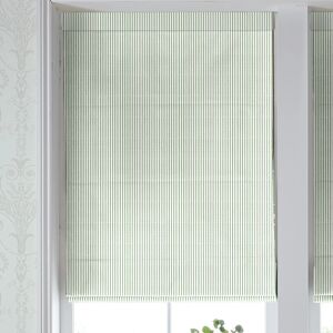 Laura Ashley Candy Stripe Made To Measure Roman Blind Bottle Green