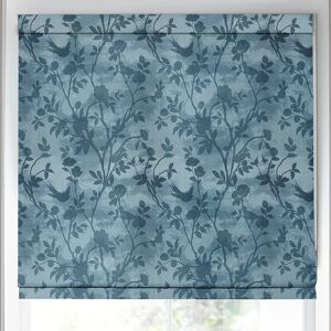 Laura Ashley Eglantine Silhoutte Woven Made To Measure Roman Blind Seaspray