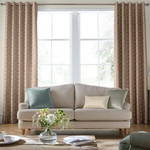 Laura Ashley Burnham Woven Made To Measure Curtains Truffle