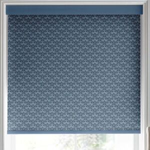 Laura Ashley Musica Blackout Made To Measure Roller Blind Dusky Seaspray