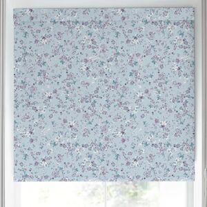 Laura Ashley Blossoms Blackout Made To Measure Roller Blind Blue