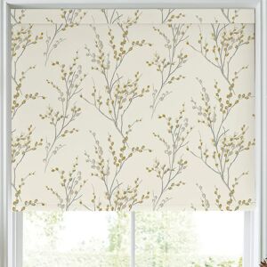 Laura Ashley Pussy Willow Blackout Made To Measure Roller Blind Ochre Yellow