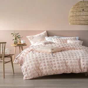 Terrys Fabrics Linen House Haze Tufted Polka Dot Duvet Cover Bedding Set Peach