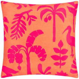 Terrys Fabrics Marula Tropical Outdoor 43cm x 43cm Filled Cushion Coral Pink