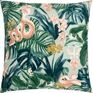 Terrys Fabrics Medinilla Tropical Outdoor 43cm x 43cm Filled Cushion Sage