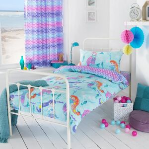 Terrys Fabrics Little Furn Mermaid Junior Childrens Bedding Blue Purple