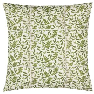 Terrys Fabrics Minton Tiles Outdoor 55cm x 55cm Filled Cushion Olive