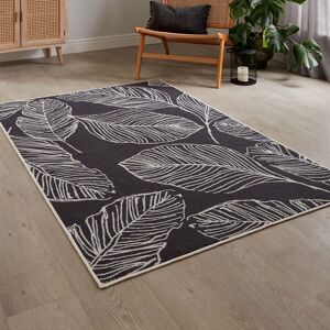 Terrys Fabrics Matteo 120cm x 180cm Washable Rug Charcoal