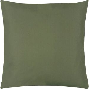 Terrys Fabrics Plain Outdoor 55cm x 55cm Filled Cushion Olive