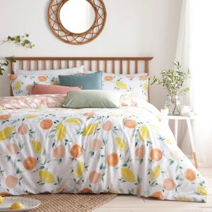 Terrys Fabrics Furn Pommie Fruits Kingsize Duvet Cover Bedding Set White