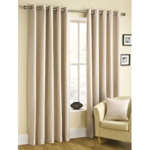 Terrys Fabrics Puerto Ready Made Eyelet Curtains Natural