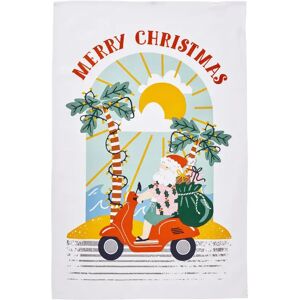 Ulster Weavers Sunny Santa Tea Towel Blue