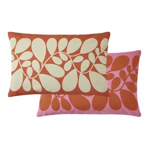 Orla Kiely Sycamore Stripe 40cmx60cm Filled Boudoir Tomato pink