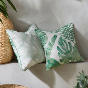 Terrys Fabrics Tahiti 43cm x 43cm Outdoor Filled Cushion Green