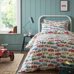 Cath Kidston Vintage Cars Duvet Cover Bedding Set Multi