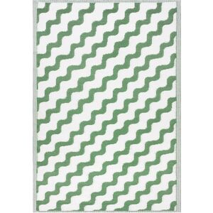 Terrys Fabrics Wave Outdoor Indoor 100% Recycled 120cm x 180cm Rug Green