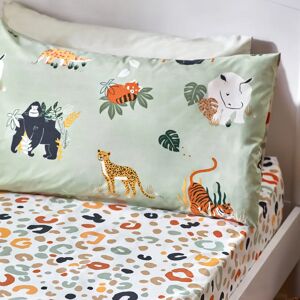 Terrys Fabrics Wildlife Animal Print Fitted Sheet Multi Green