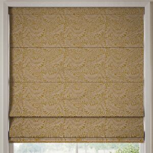 William Morris Larkspur Woven Made To Measure Roman Blind Ochre