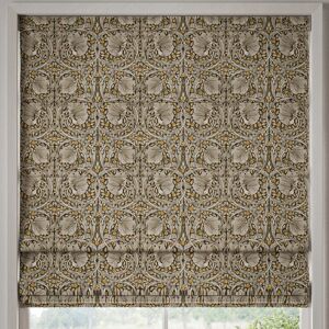 William Morris Pimpernel Velvet Made To Measure Roman Blind Flint