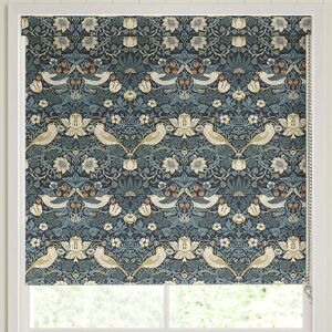 William Morris Strawberry Thief Blackout Made To Measure Roller Blind Indigo