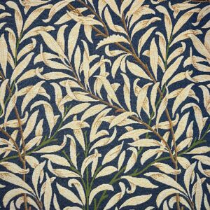 William Morris Willow Boughs Tapestry Fabric Navy