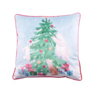 Terrys Fabrics Winter Friends 43cm x 43cm Filled Cushion Green