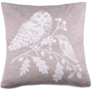 Terrys Fabrics Woodland Owls 43cm x 43cm Filled Cushion Sage