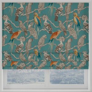 Terrys Fabrics Aviary Made To Measure Roman Blind Lagoon