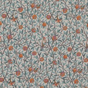 William Morris Birds & Pomegranate Outdoor Fabric Tourmaline