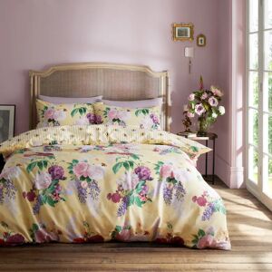 Bridgerton Wisteria Bouquet Duvet Cover Bedding Set Yellow