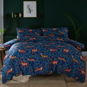 Terrys Fabrics Fox and Deer Printed Bedding Navy