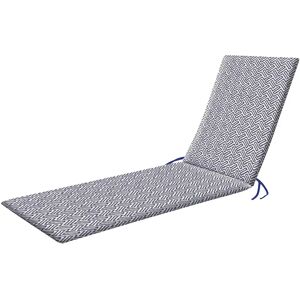 Terrys Fabrics Geometric Water Resistant Outdoor Lounger Pad 60cm x 180cm Blue