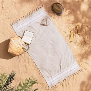 Catherine Lansfield Hammam Beach Towel 76cm x 150cm Natural