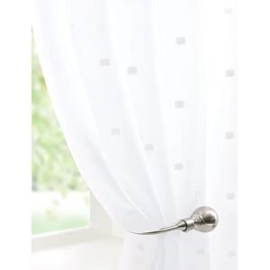 Terrys Fabrics Havana Voile Curtain Panel White