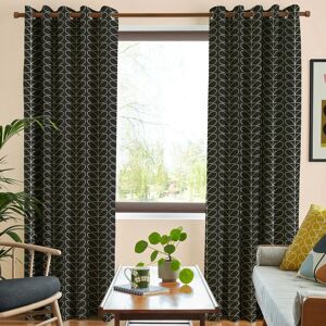 Orla Kiely Linear Stem Made To Measure Curtains Liquorice