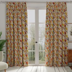 Terrys Fabrics Leon Made To Measure Curtains Burnt Orange