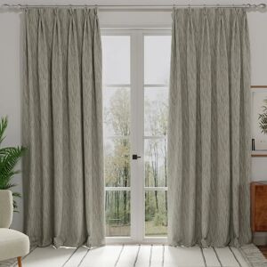 Terrys Fabrics Linear Made To Measure Curtains Silver