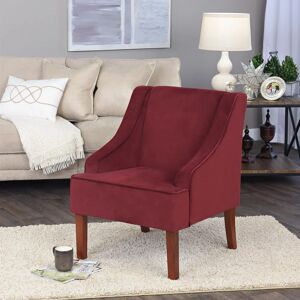 Terrys Fabrics Savoy Velvet Armchair Berry