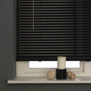 Terrys Fabrics 25mm Aluminum Venetian Blind Black