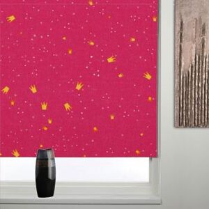 Terrys Fabrics Thermal Patterned Blackout Roller Blind Princess Pink