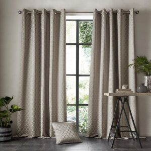 Terrys Fabrics Aldbury Ready Made Eyelet Curtains Pewter