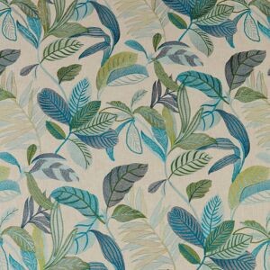 Terrys Fabrics iLiv Antigua Embroidered Fabric Lagoon